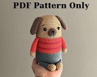 PDF PATTERN ONLY Amigurumi Crochet Dog Pattern