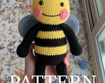 PDF PATTERN ONLY: Bumble Bee Crochet Amigurumi Pattern