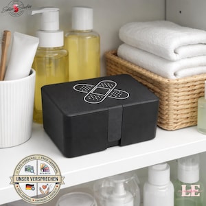 Pflasterbox Gridfinity System 3D Druck - Personalisierte Medikamentenbox Handgefertigt - Erste Hilfe Organizer Bad Aufbewahrung Wunschfarbe