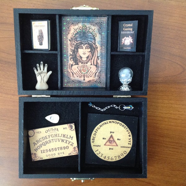 Fortune Teller Kit / Crystal Ball, Palm Hand. Ouija Board, Pendulum & Board