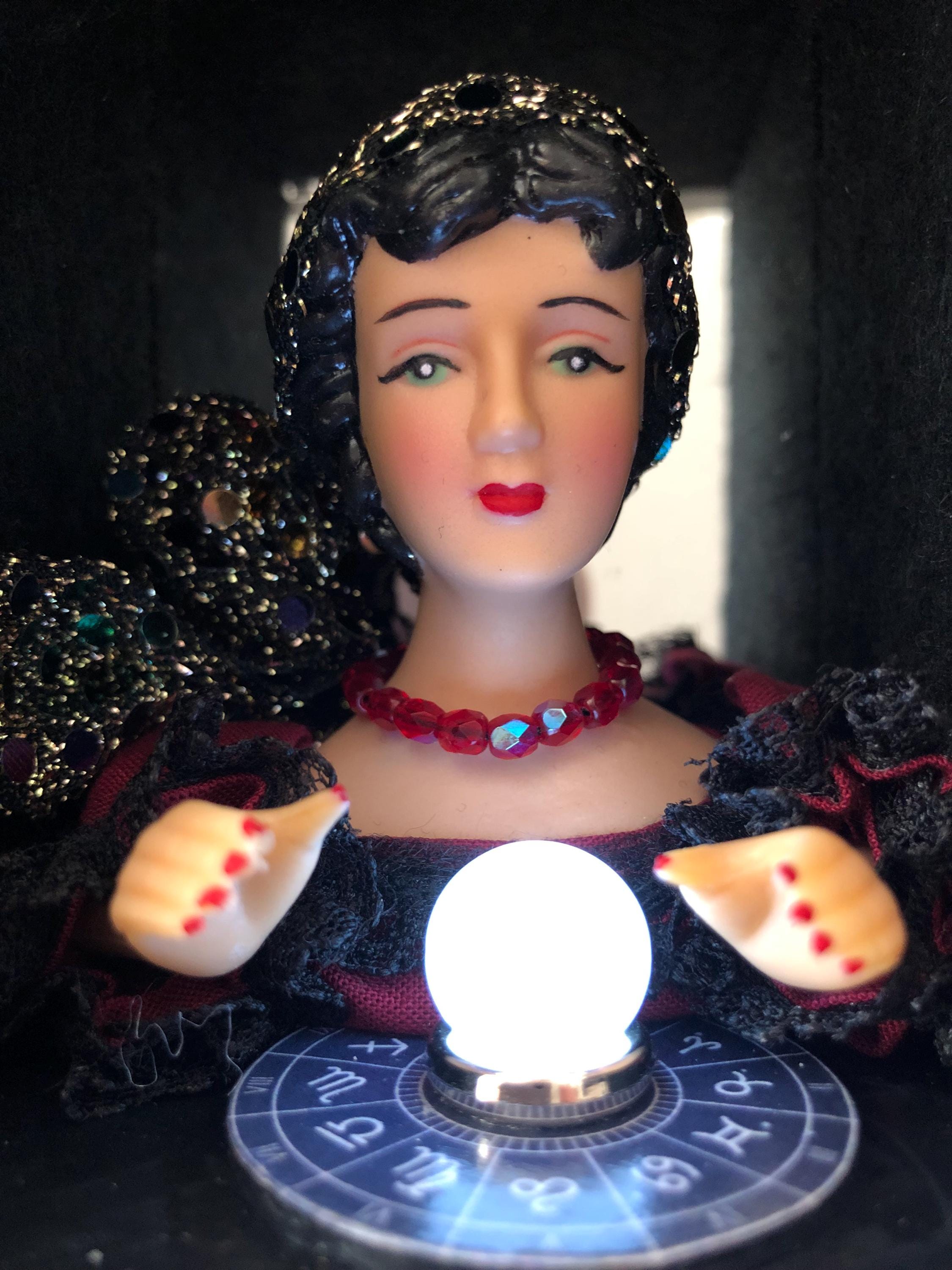 Tarot Reader / Fortune Teller Diorama Accessory Box / Jewelry Box With ...