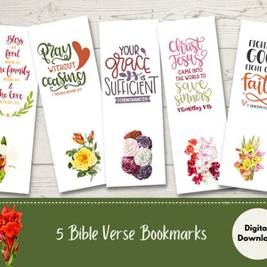 Bible Verse Bookmark, Bookmarks for Women, Scripture Bookmark, Bible Bookmark, Printable Bookmarks, Christian Digital Download