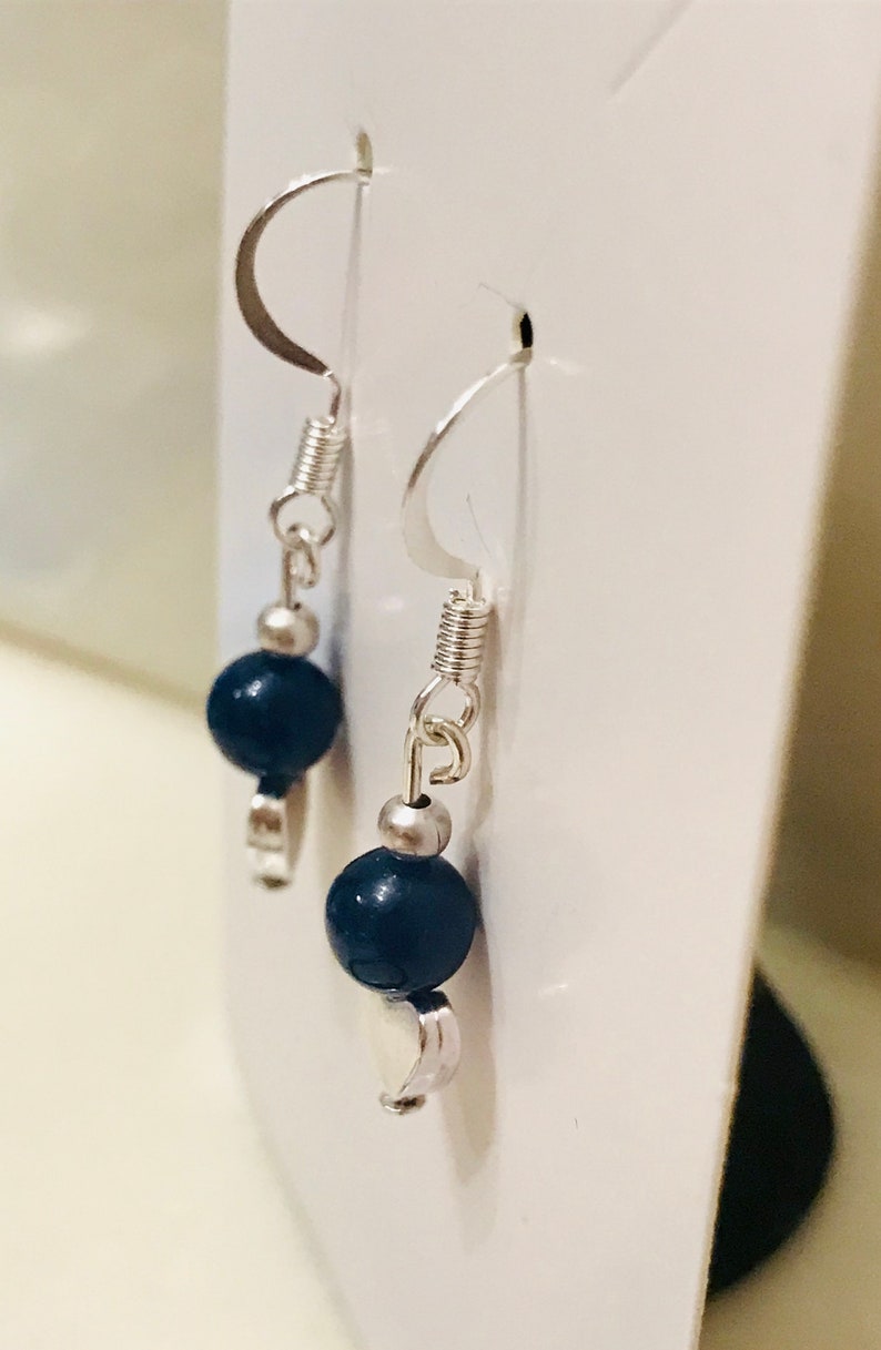 Gemstone Bracelet and Earring Heart Jewelry Set Sapphire Quartz Jewelry for Woman Mother/'s Day Gift