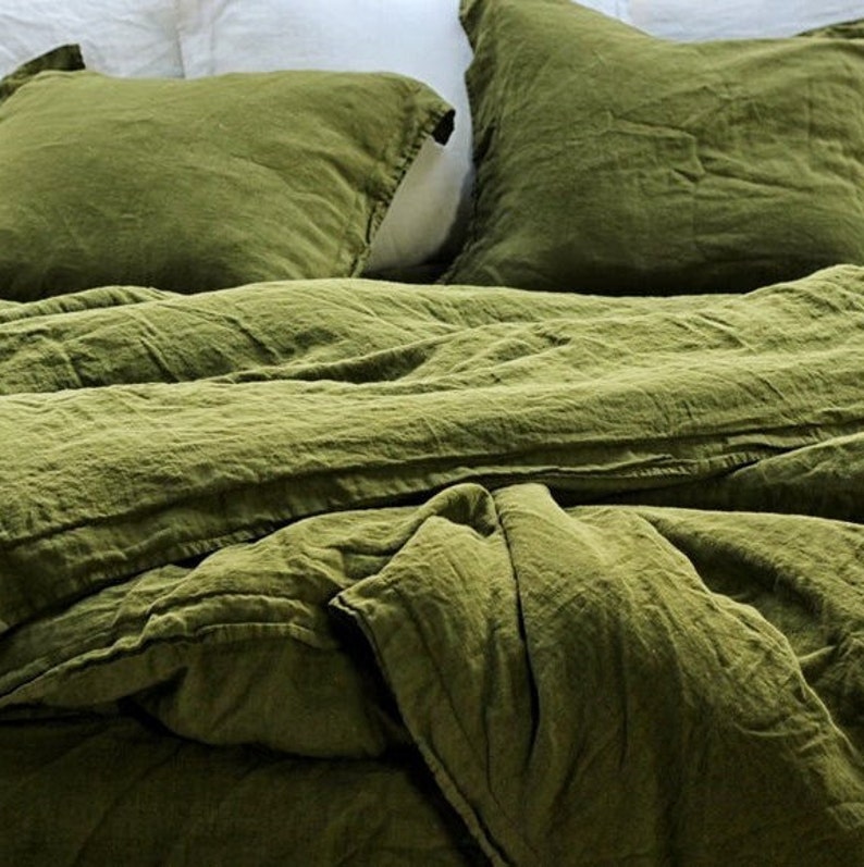 Set of 2 Natural Cotton Back Envelope Pillow Case Lilac Etsy