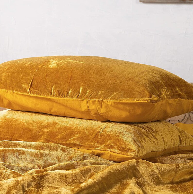 Lilac Crushed Velvet Duvet Cover Lavender Soft Velvet Bedding Etsy