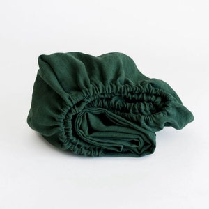 Emerald green fitted sheet
