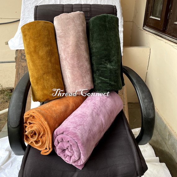 Yellow velvet throw 2025