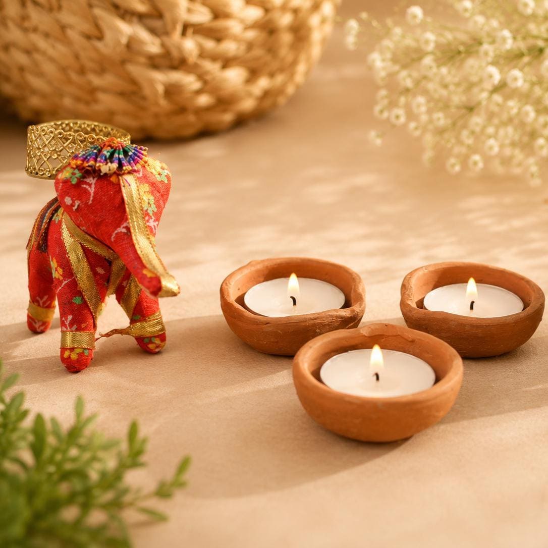 Terracotta Tea Light Holder