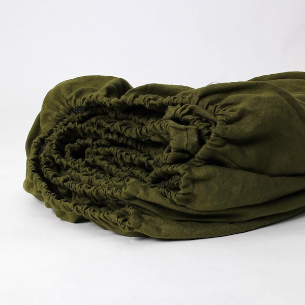 Moss Green Bed Sheet Set Etsy