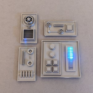 LED Animated Star Wars Greeblie Plate Kit v3 - USB and 9V Powered