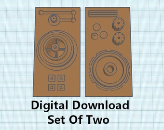 Sci-Fi / Star Wars Greeblie Cosplay Accent Piece - Set Of Two - Digital STL File v1