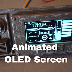 Star Wars OLED Screen Greeblie - Large 2.42&quot; - Perfect For Cosplay / Costume /  Display Projects