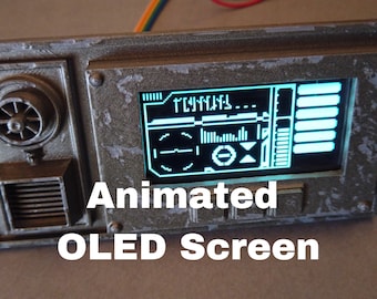 Star Wars OLED Screen Greeblie - Large 2.42" - Perfect For Cosplay / Costume /  Display Projects