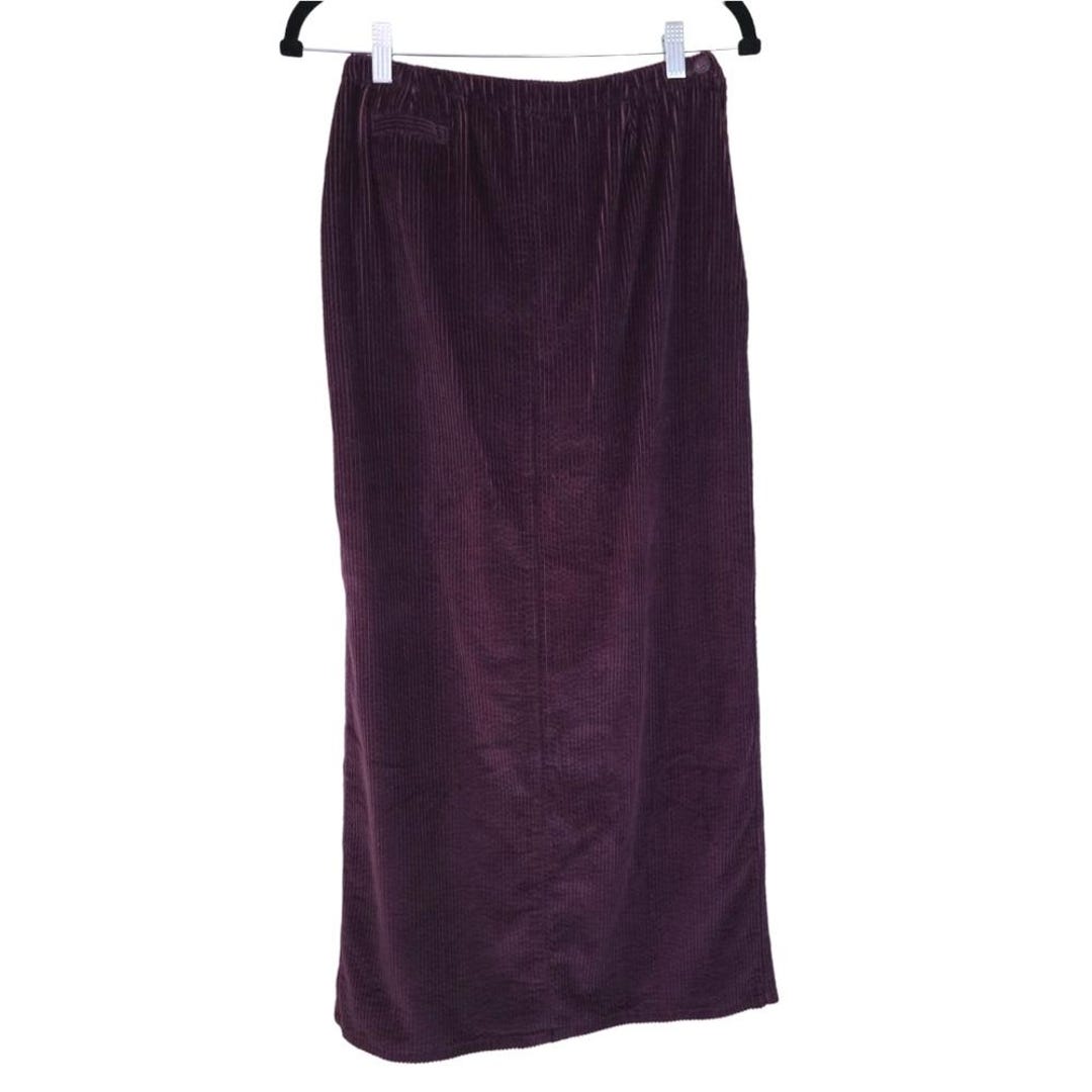 Vintage Plum Corduroy Maxi Skirt - 90s Modest Cottagecore Purple Size 6 ...