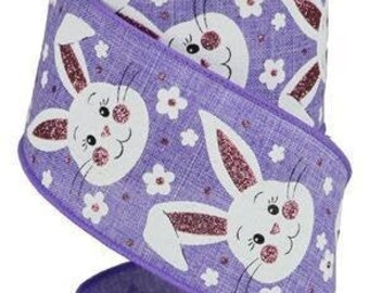 Lavender White Valentine Ribbon Red RGA163413 Wired 1.5 X 10 YD Hearts With Stripe Border