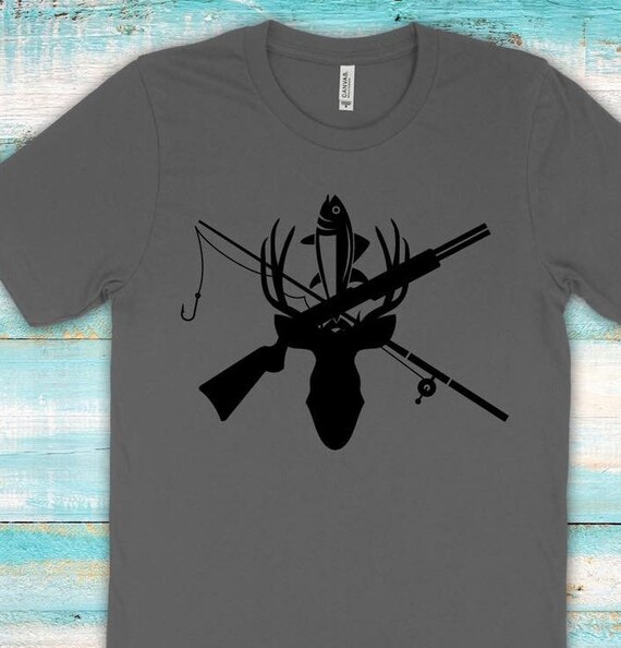 deer head and fishing pole Fish Hunting Outdoor SVG Cutting File bearing system with Powerlock instant anti Deer Fishing Decal - Etsy