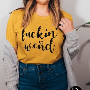 lustiges sarkastisches freches Grafik-T-Shirt | Seltsam | SIE WÄHLEN Shirt Farbe & Größe | Herren, Damen unisex | Fluch | Fluch | schwören