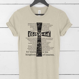 Graphic Tee | Blessed are the poor in spirit for theirs is the kingdom of heaven | YOU CHOOSE Shirt Color & Size | mens, womens, unisex