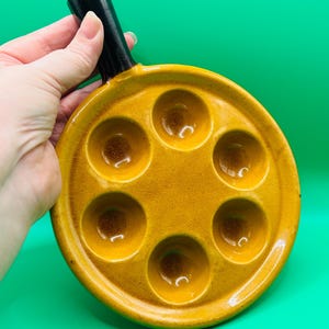 Escargot snail baking dish -Vintage
