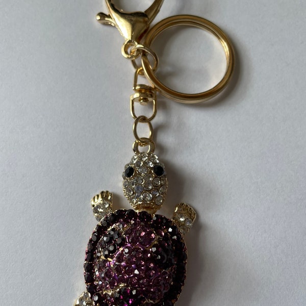 Purple turtle Keychain