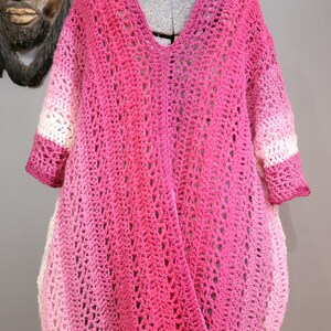 Peony Petal Crocheted Tunic - Plus Size