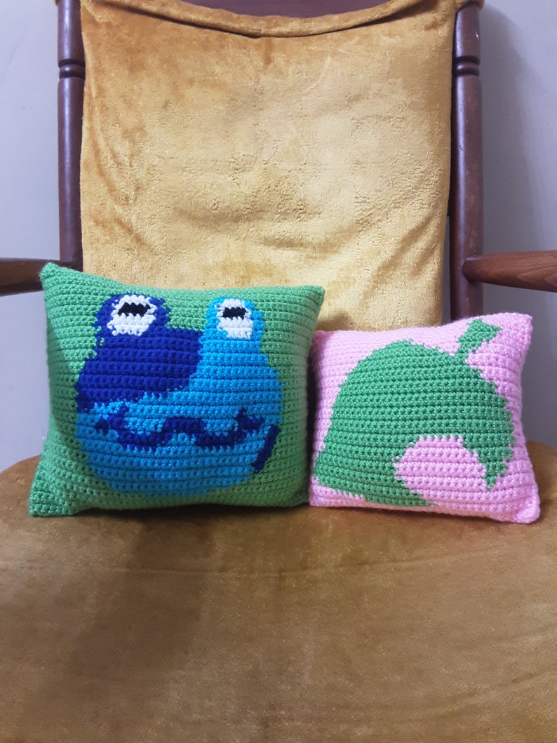 Custom Animal Crossing Villager Crochet Throw Pillow Your Choice!
