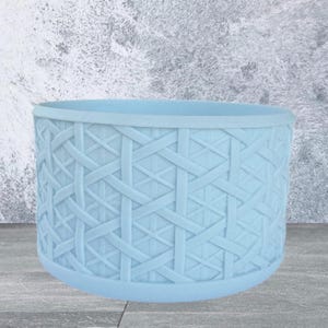 Silicone Tumbler Boot Cover, Light Blue Weave 3D, Tumbler Accessories, Cup Accessory
