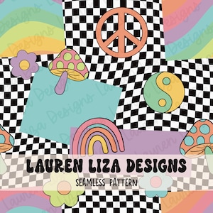 Mashup patchwork rétro arc-en-ciel, fichier transparent pour sublimation de tissu, motif répétitif, papier numérique pour scrapbooking, motif de surface