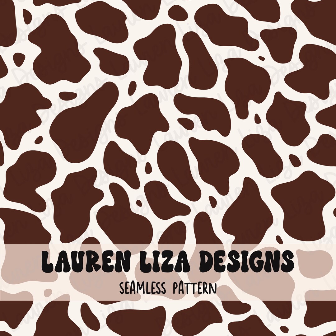 Cowhide Print Seamless File for Fabric Sublimation, Repeating Pattern ...