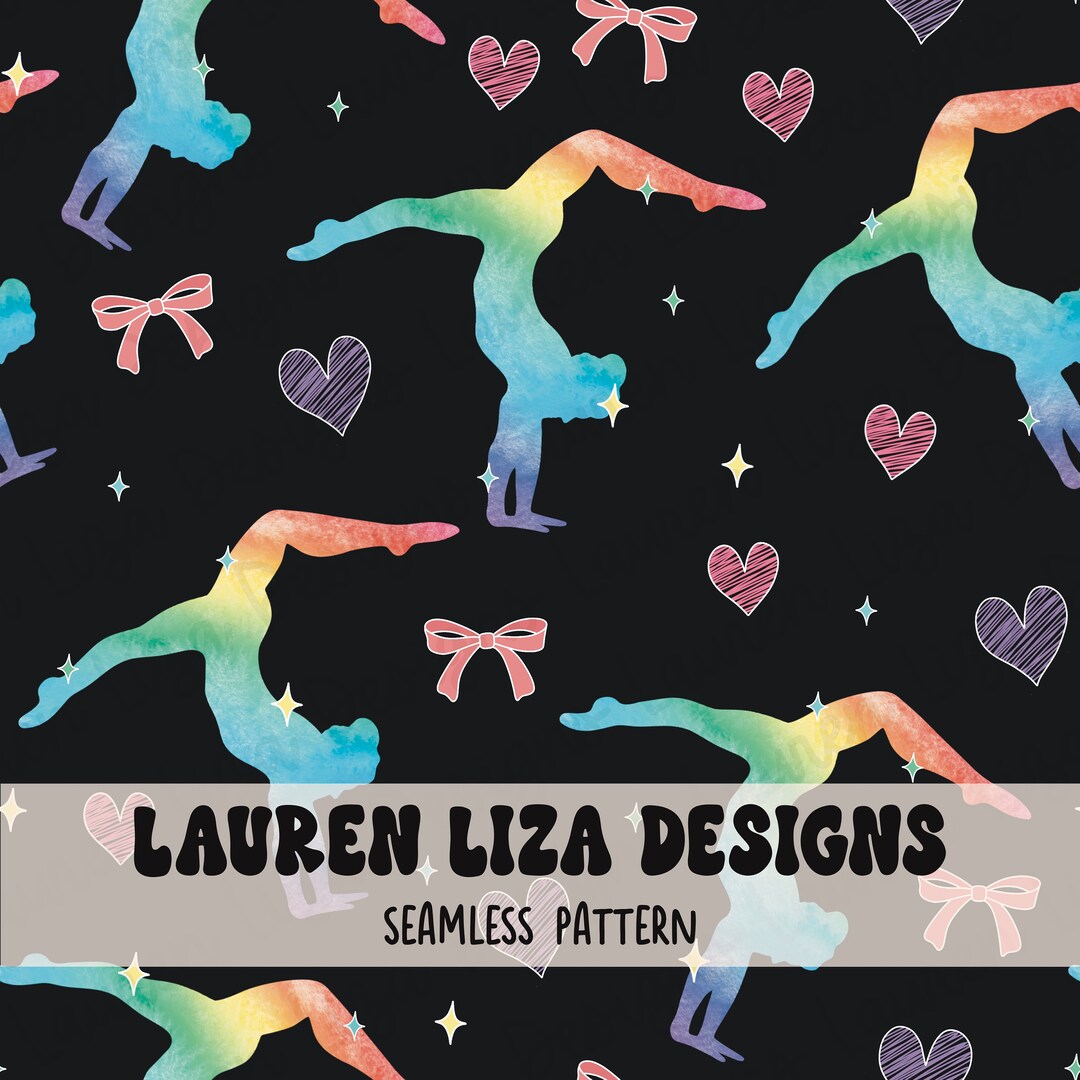 Gymnastics, Gymnast, Sports Seamless File for Fabric Sublimation ...