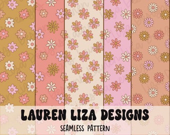 Patchwork Strips, Floral, Seamless File for Fabric Sublimation, Repeating Pattern, Digital Scrapbook Paper, Surface Pattern