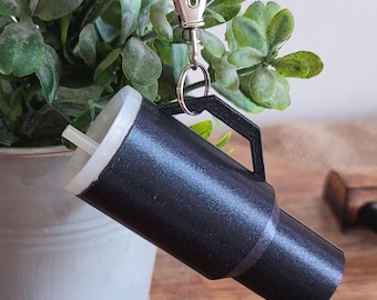 Mini Tumbler Chapstick Container Keychains