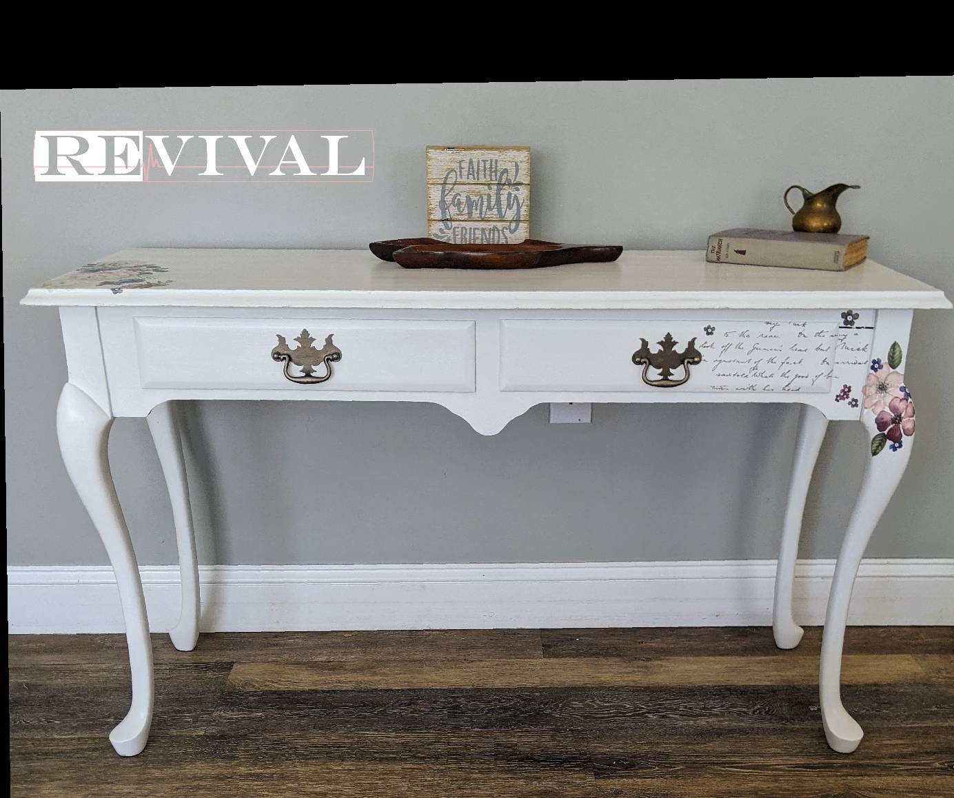 Queen Anne Console Table Etsy