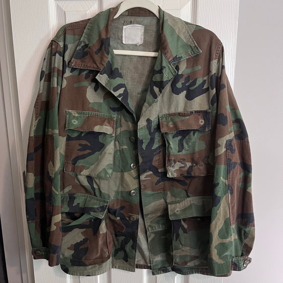 Vintage Military Camouflage Jacket - image 1