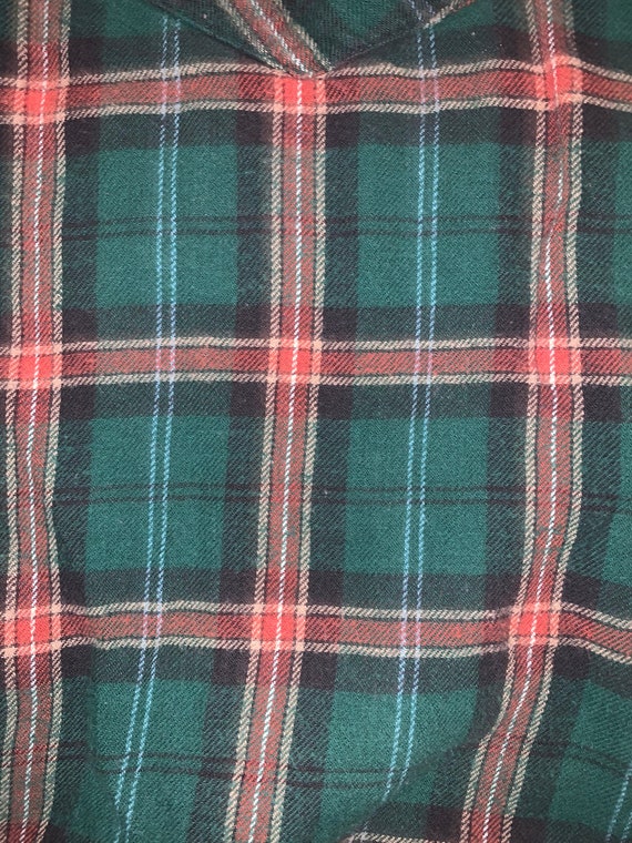 Vintage 1980's Green Wrangler Flannel - image 4