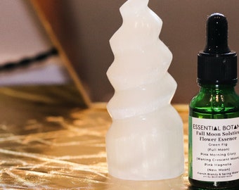 FULL MOON SOLSTICE Flower Essence | Winter Solstice, Full Moon, Rebalance, Self-Care, Ancient Wisdom | Energy Healing