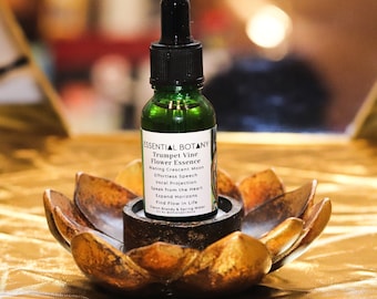 TRUMPET VINE Flower Essence | Flower Essence, Waning Moon, Speak from Heart, Expand Horizons, Find Flow  | Energy Healing