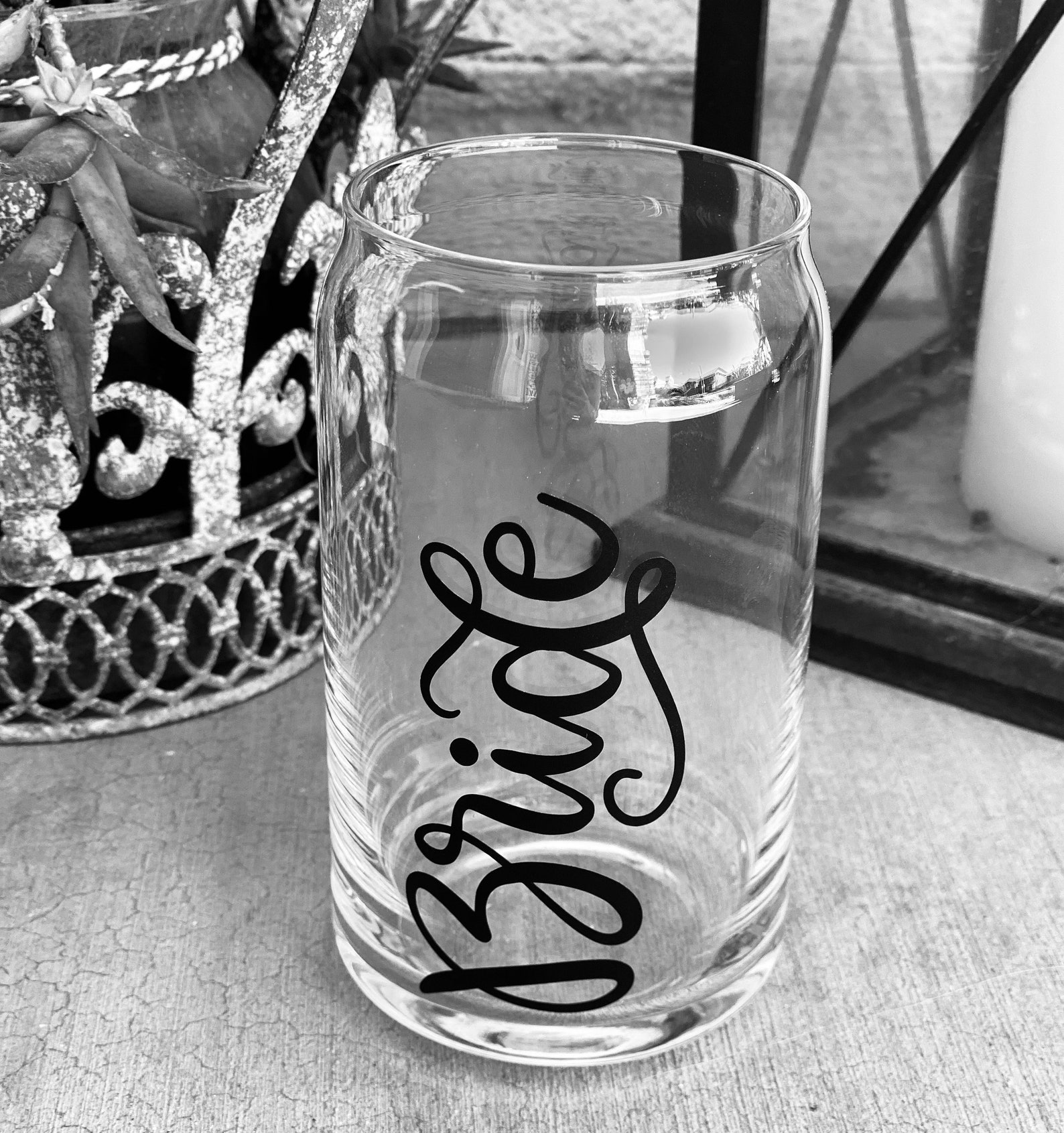 Can Glass / Personalized Pint Glass / Personalized Beer Cup / | Etsy
