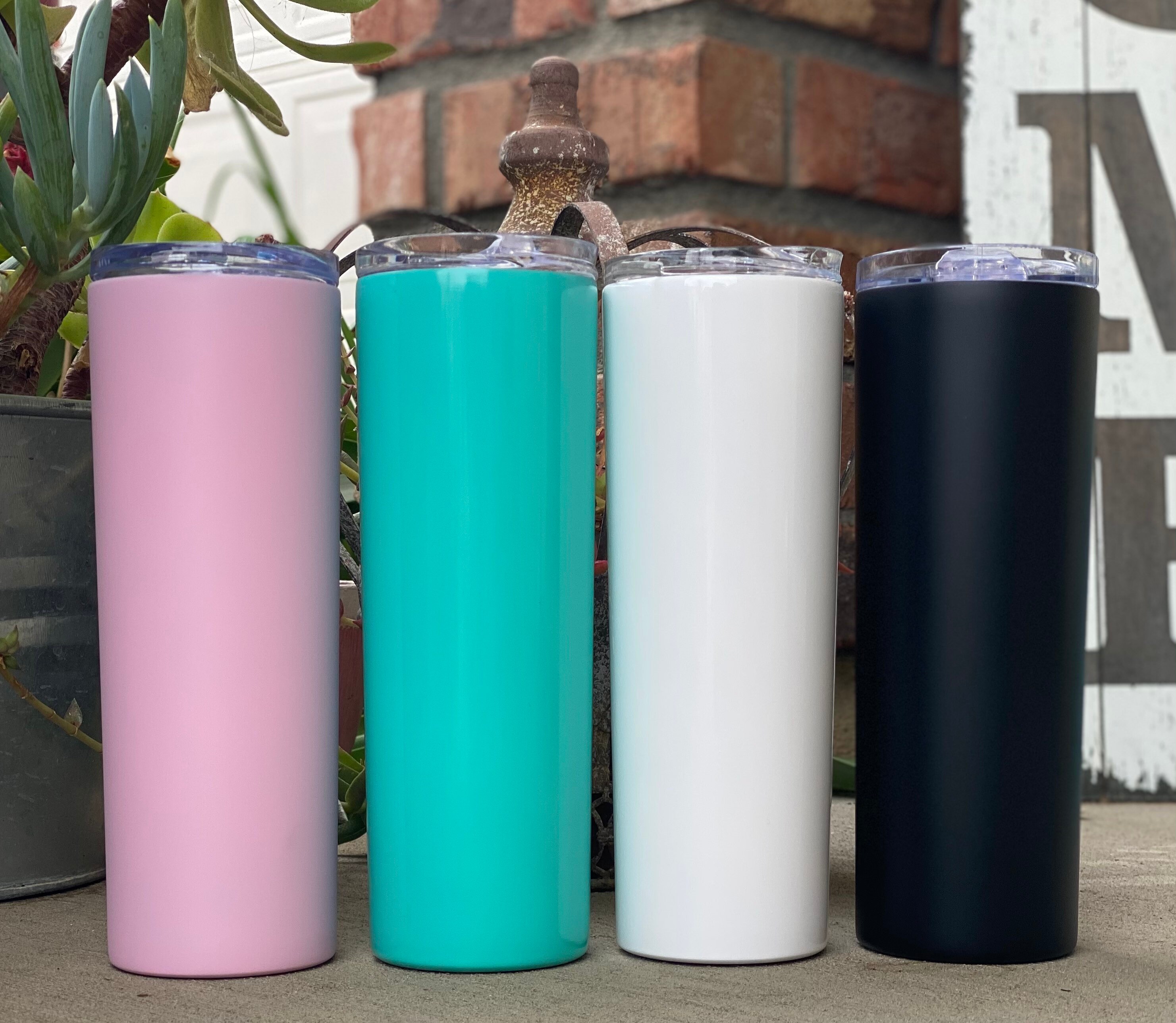 Personalized Matte Tumbler / Stainless Steel / Skinny Tumbler Etsy