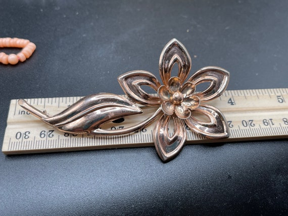 Antique vintage rose gold over sterling silver la… - image 8