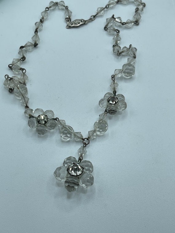 Victorian Antique Faceted Crystal Reversible Neck… - image 5