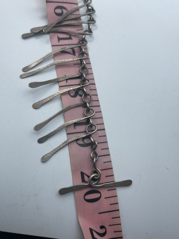 Antique/ Vintage Solid Sterling Silver Brutalist … - image 9