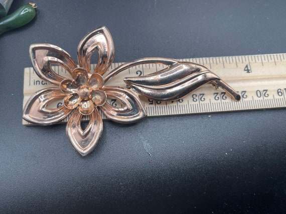 Antique vintage rose gold over sterling silver la… - image 3