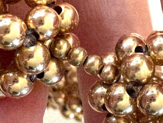 Solid Sterling Silver Vermeil Cluster Bead Neckla… - image 7