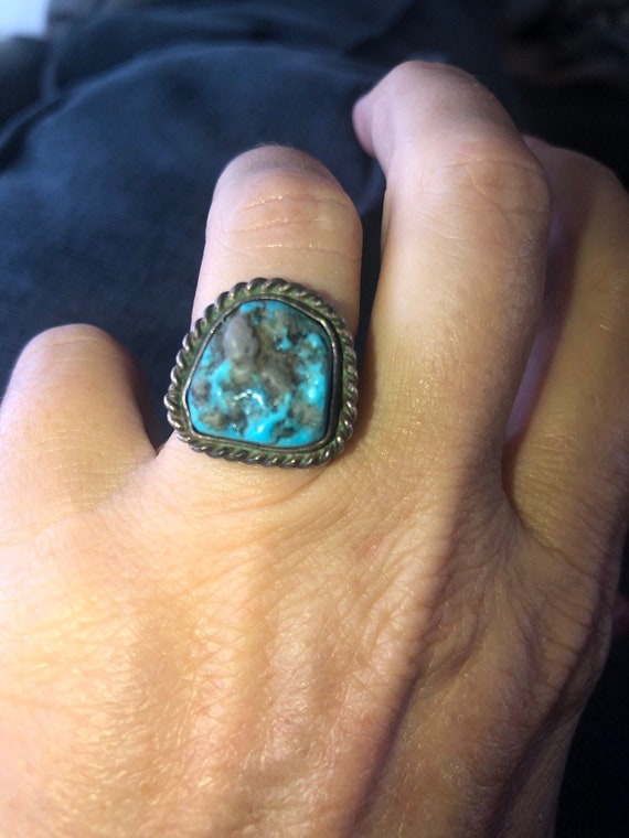 Heat Of Shell Vintage Native American Navajo Turquoise Sterling Silver Bracelet Cuff Heat Of Shell Vintage Native American Navajo Turquoise Sterling Silver Bracelet Cuff