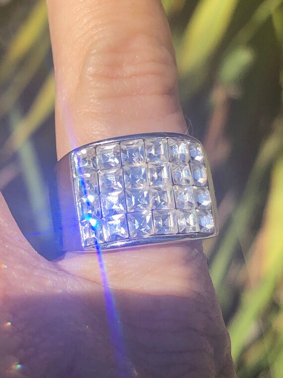 Stunning multi CZ statement ring made your bling … - image 4