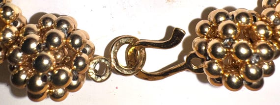 Solid Sterling Silver Vermeil Cluster Bead Neckla… - image 9