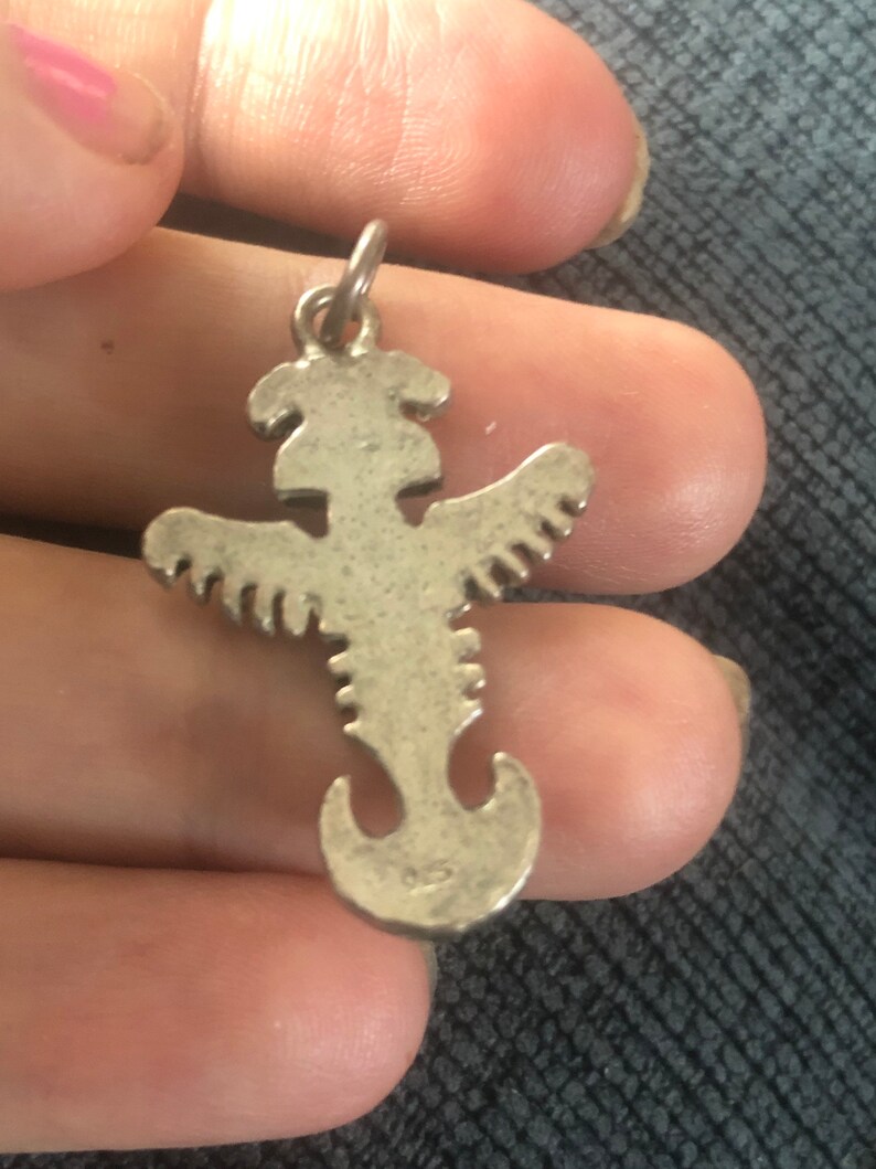 Vintage Native American Indian southwestern Kachina pendantcharm for necklace or bracelet sterling silver 925