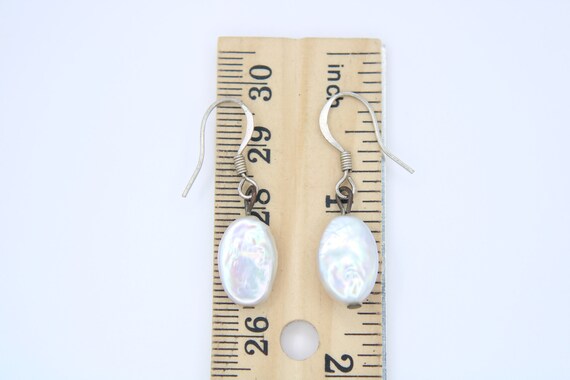 Gorgeous White Baroque Pearl Earrings - Genuine P… - image 7