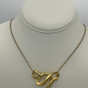 Gorgeous Sterling Silver/Gold 925 Sliding Pendant Long Chain 24 inches Necklace Elegant
